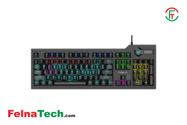 AULA F2063 Mechanical Multimedia RGB Gaming Keyboard