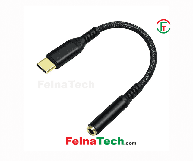 DTECH DCH-2930 Type-C Male to 3.5mm Female Black Converter