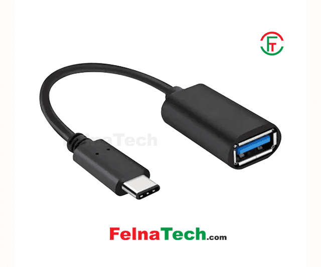 Dtech DT-2980 Type-C Male to USB 3.0 Female Black OTG Converter