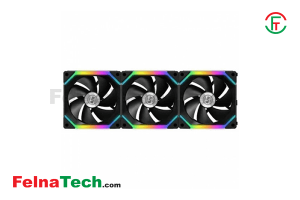 Lian Li UNI FAN SL120 120mm RGB Black Cooling Fan (3 Fan Pack)
