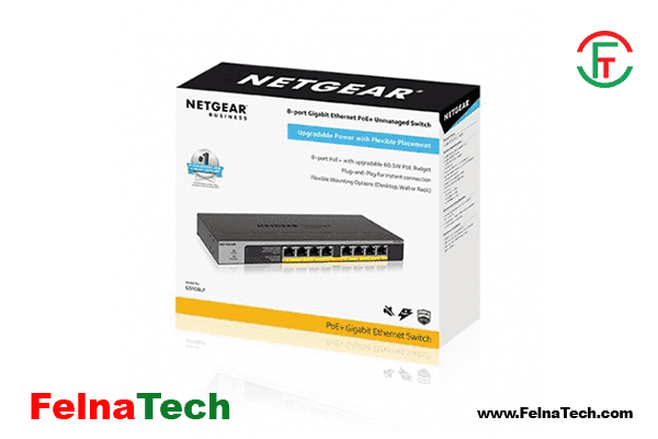 Netgear GS108LP 8-Port Gigabit PoE Unmanaged Rackmount Switch