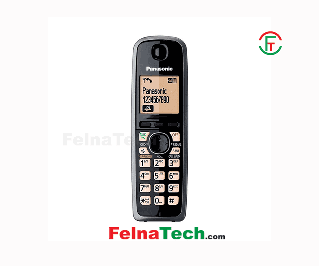 Panasonic KX-TG3711SX Cordless Black Phone Set