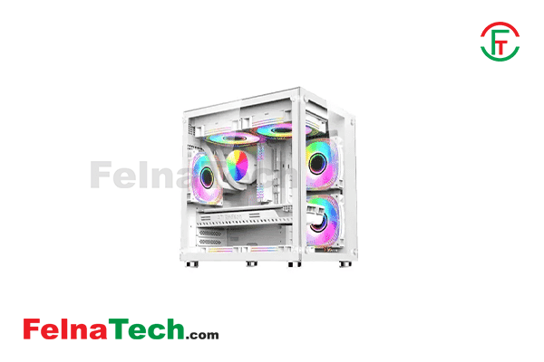 PC Power Ice Cube White Desktop Gaming Casing