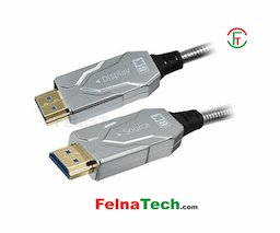 Dtech DT-HF8020K 8K 20M HDMI to HDMI Armor Fiber Optic Cable