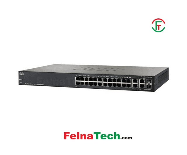 Cisco SF350-24P-K9-EU 24-Port 10-100 PoE Managed Switch